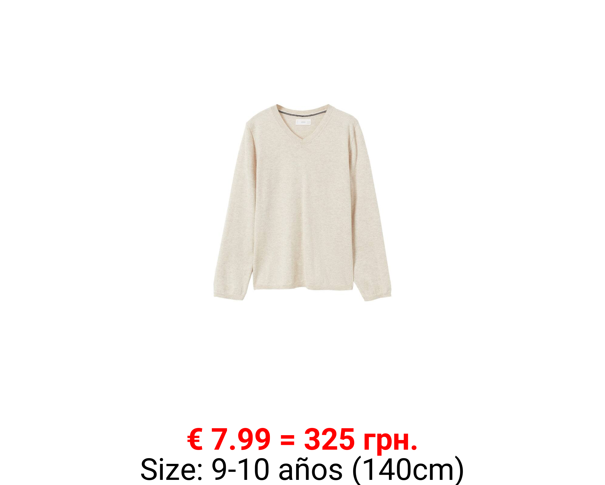 Jersey punto cuello pico