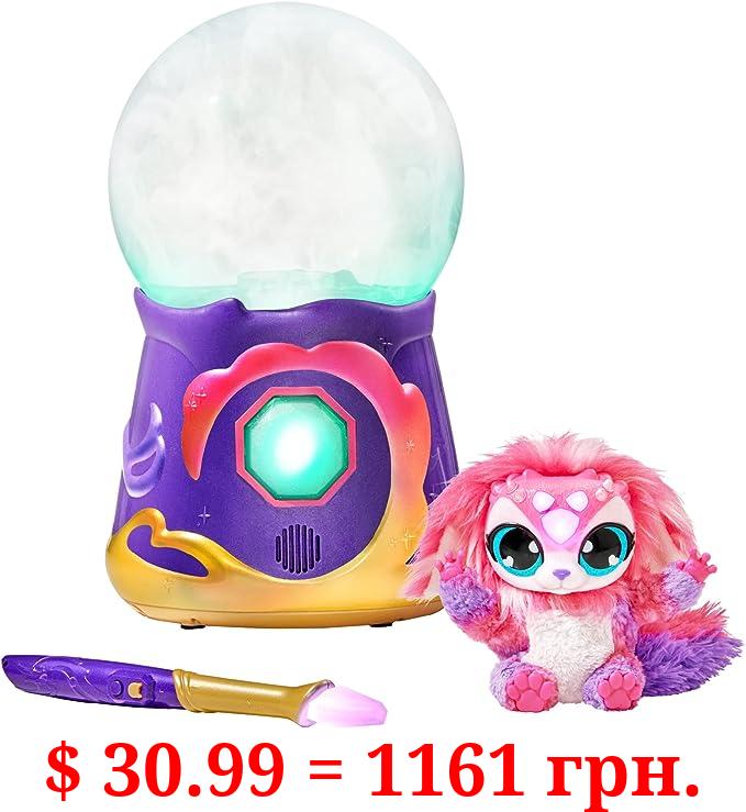 Magic Mixies Magical Misting Crystal Ball with Interactive 8 inch Pink Plush Toy and 80+ Sounds and Reactions