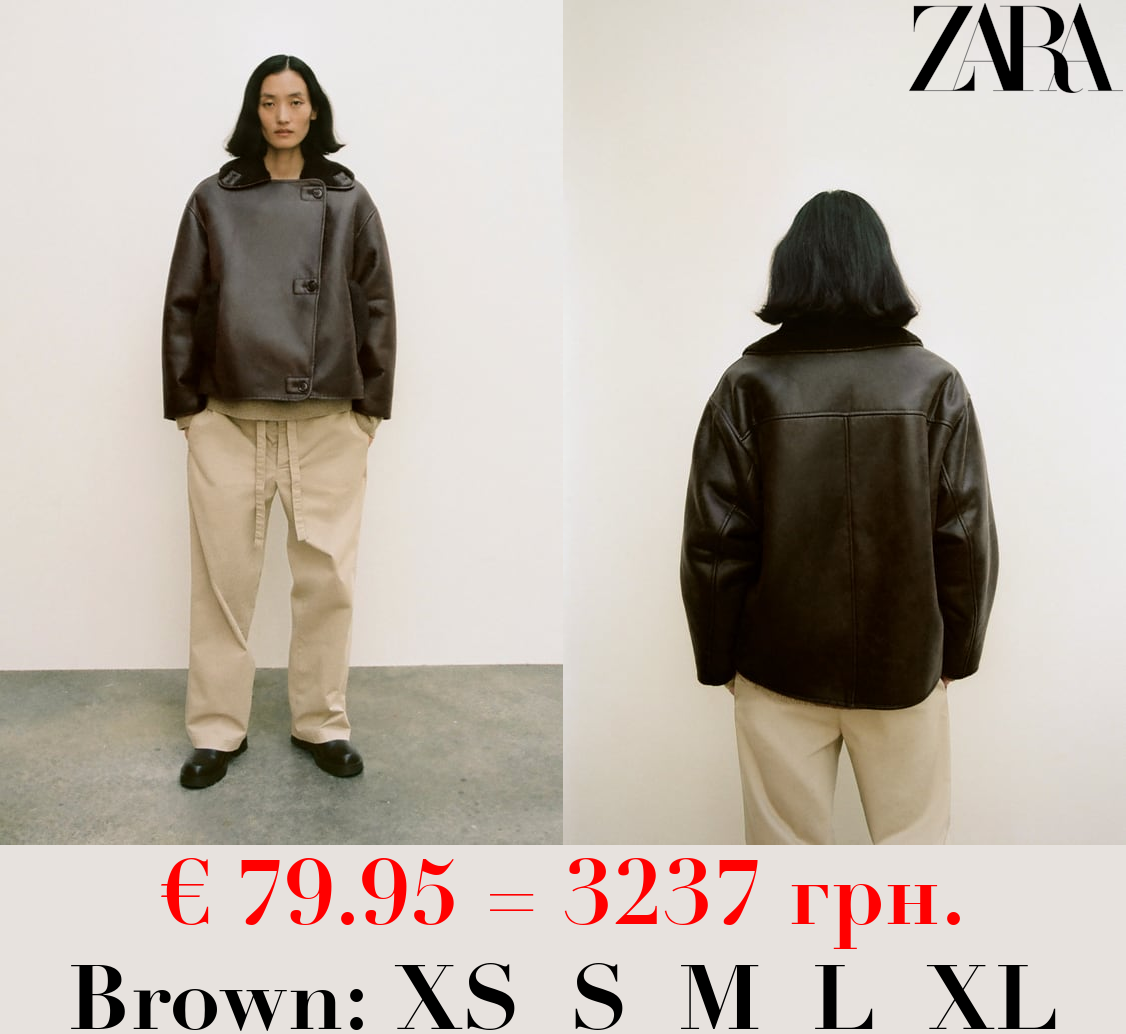 ZW COLLECTION RELAXED FIT DOUBLE-FACED JACKET