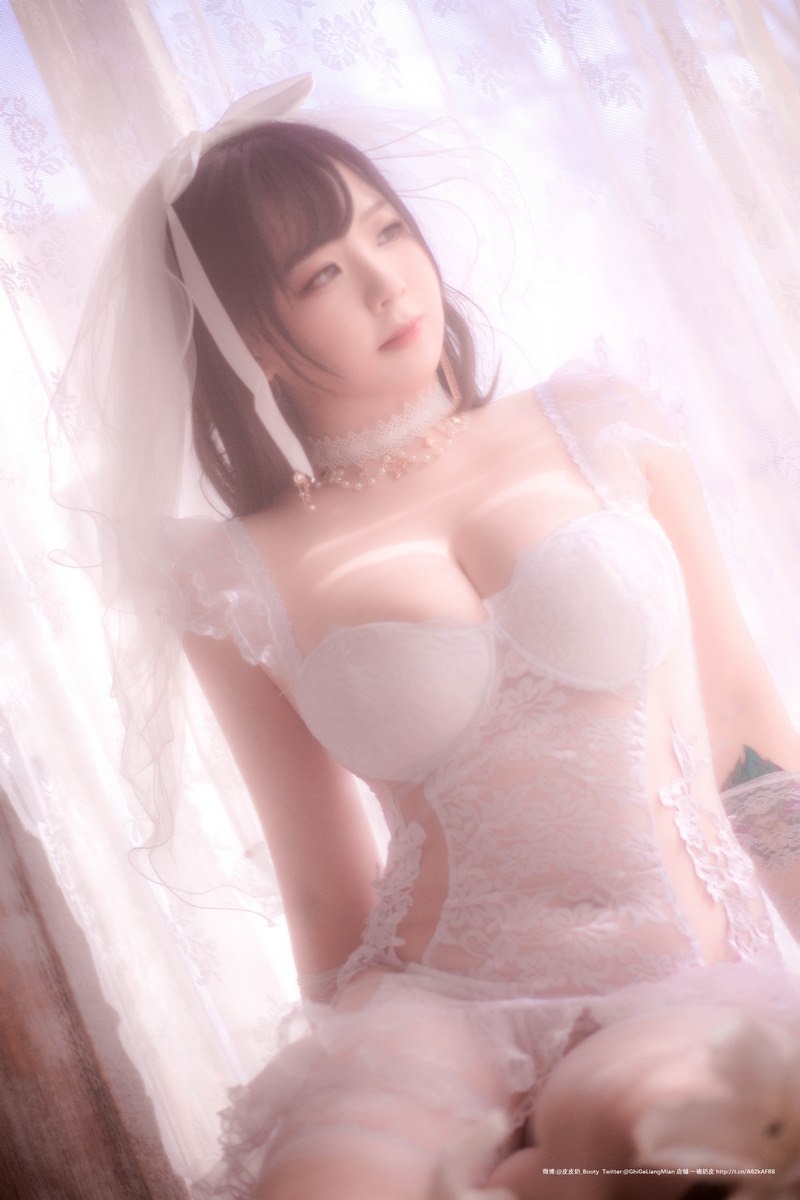 [Cos]皮皮奶-朦胧婚纱[66P] 34
