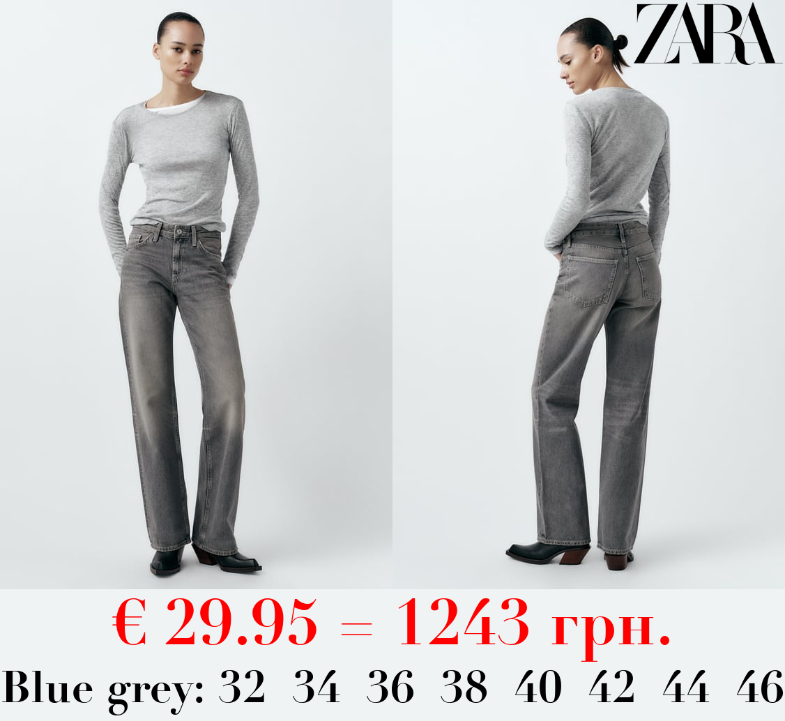 TRF WIDE-LEG MID-RISE FULL LENGTH JEANS