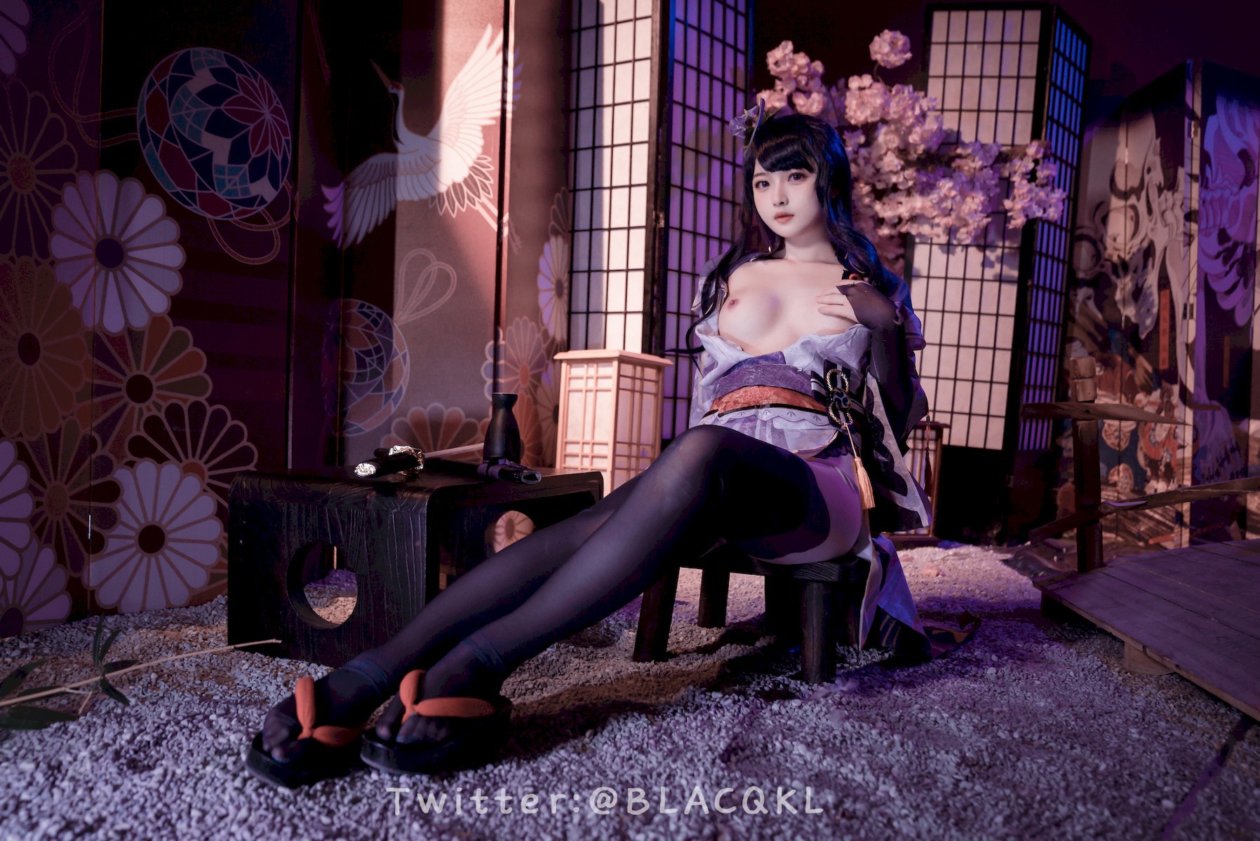 Cosplay 白莉愛吃巧克力 雷電將軍 47