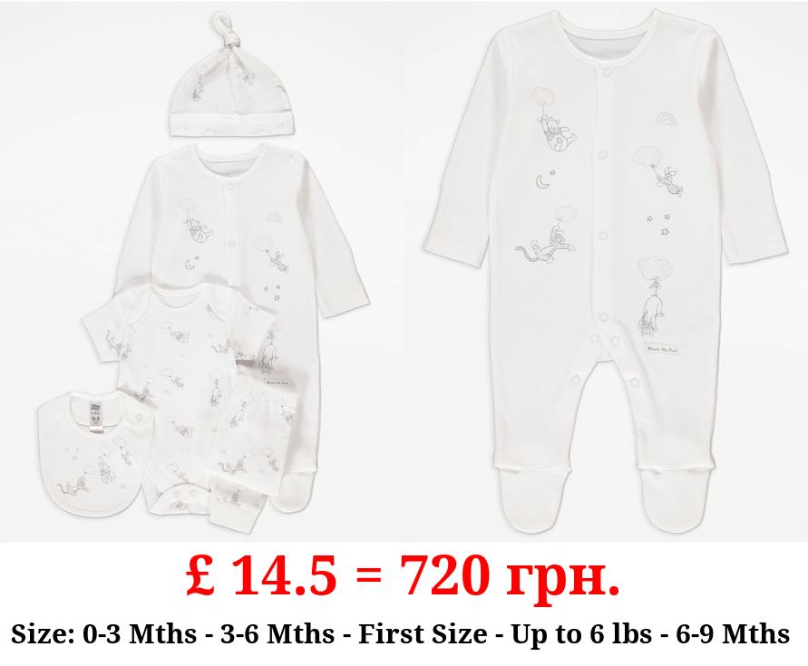 Disney Winnie The Pooh White 5 Piece Starter Set