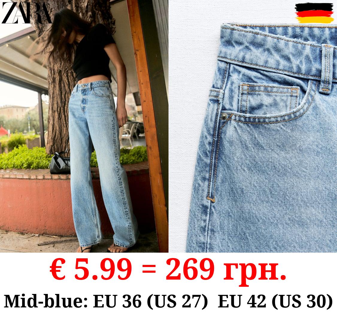 Z1975 STRAIGHT-FIT HIGH-WAIST FULL LENGTH JEANS