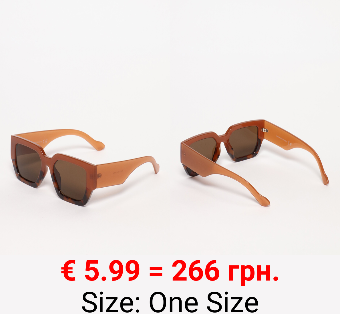 Large hexagonal sunglasses