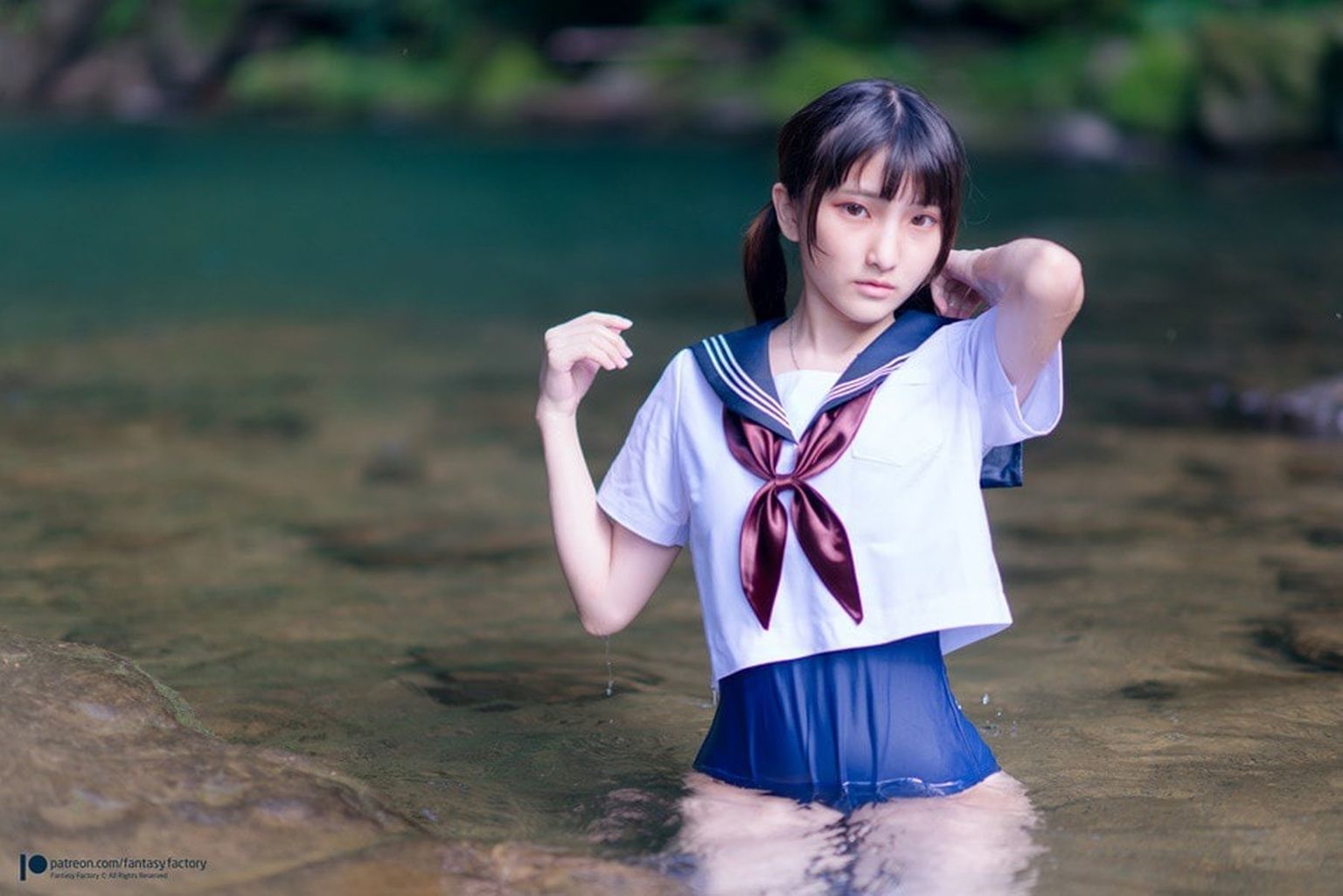 [小丁Patron] High School Girl with Pretty Pussy 皮衣濕身誘惑 (Fantasy Factory) 29