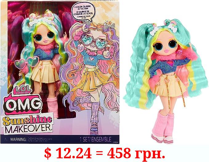 L.O.L. Surprise! OMG Sunshine Color Change Bubblegum DJ Fashion Doll with Color Changing Hair and Fashions and Multiple Surprises – Great Gift for Kids Ages 4+
