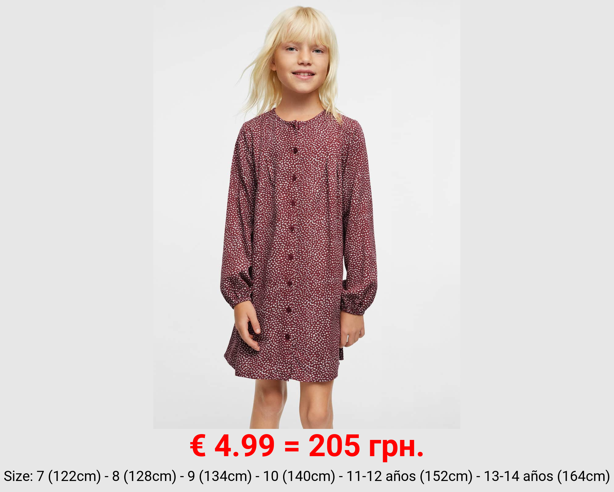 Vestido fluido estampado