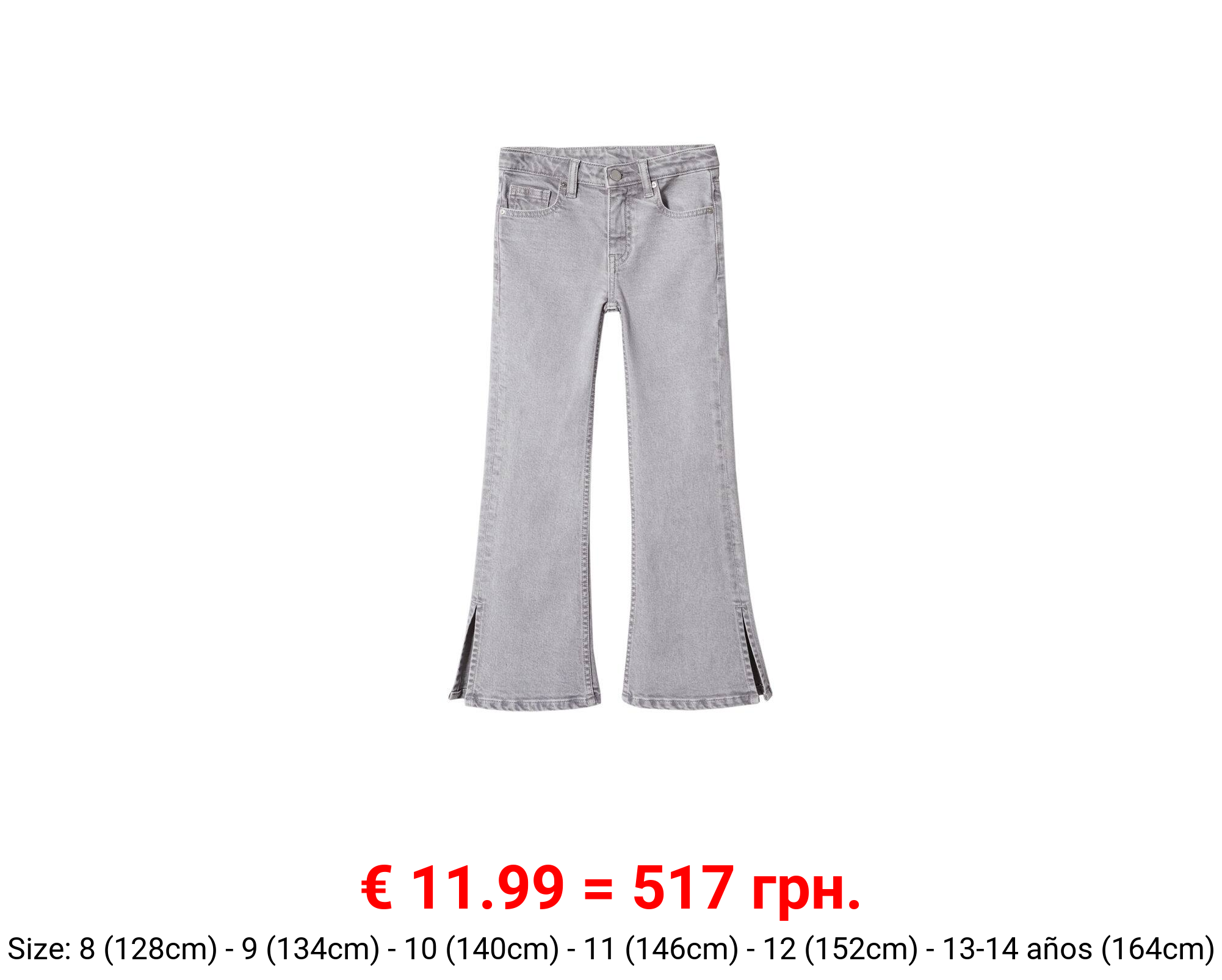 Jeans flare abertura