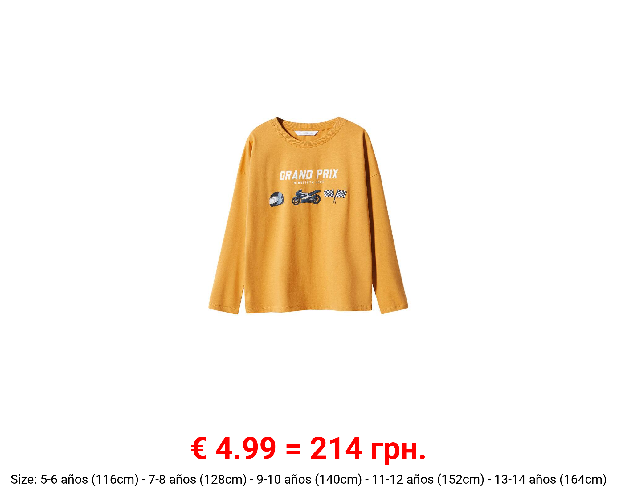 Camiseta algodón manga larga