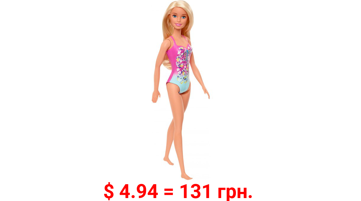 Barbie Doll, Blonde, Wearing Swimsuit, For Kids 3 To 7 Years Old