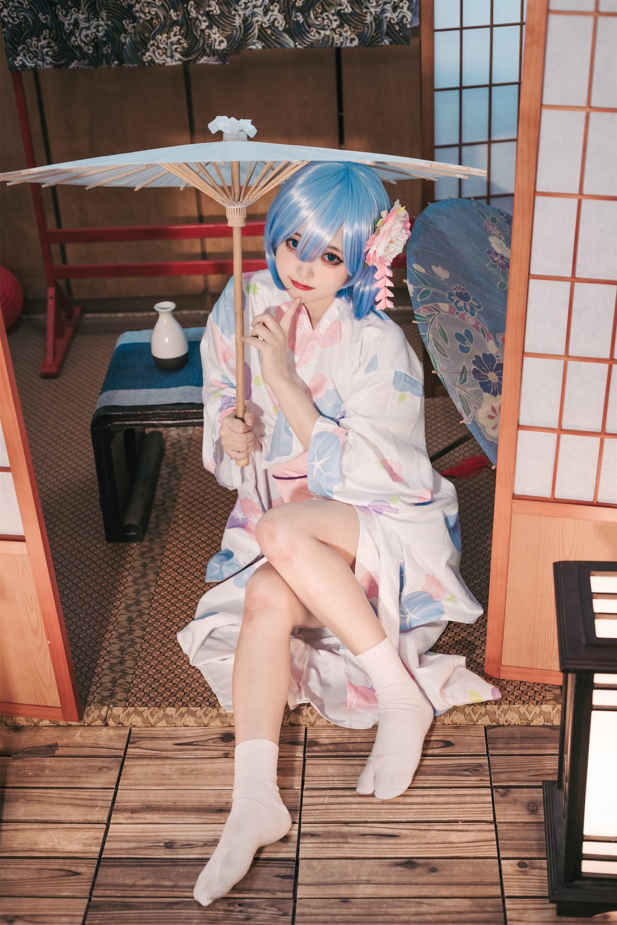 Cosplay 神沢永莉 蕾姆和风 29