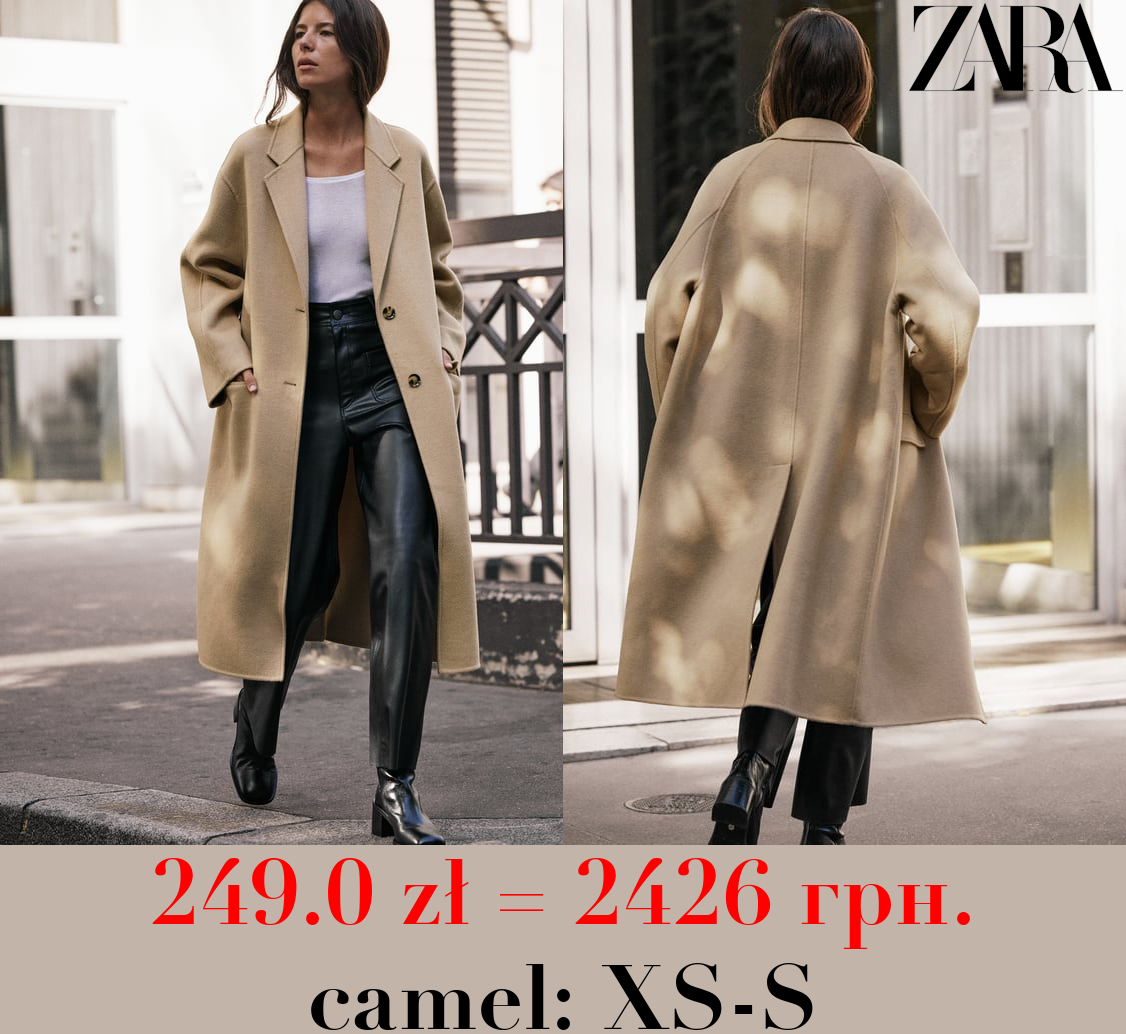 ZW COLLECTION DOUBLE-FACED WOOL BLEND COAT