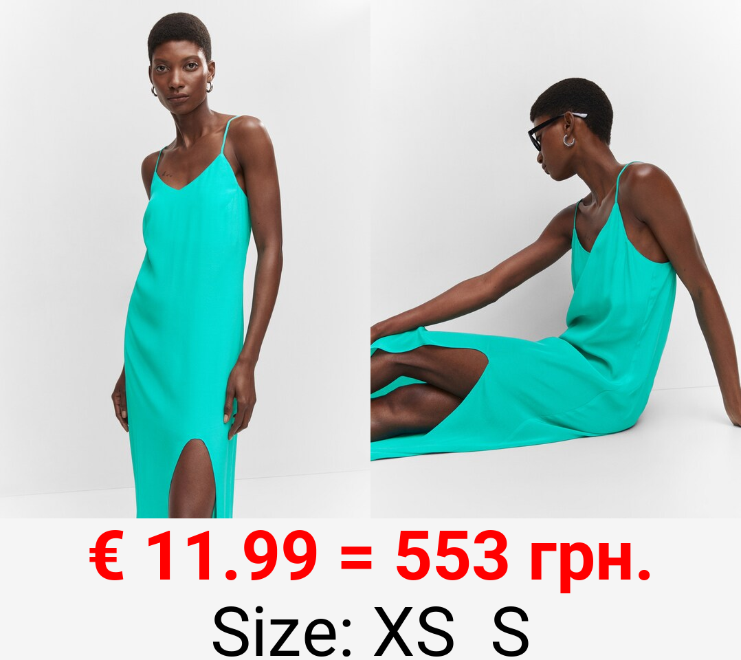 Vestido largo abertura