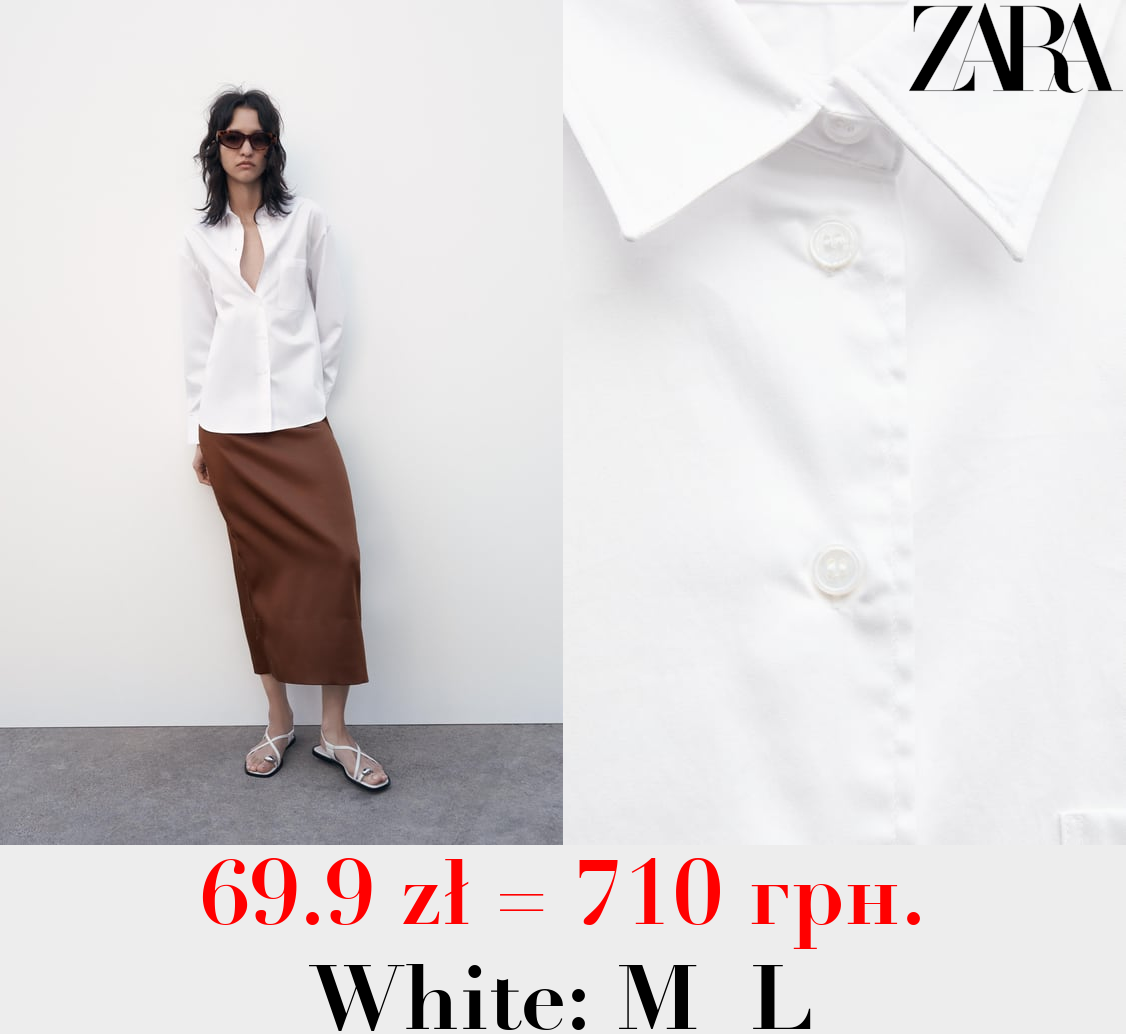 ZW COLLECTION VOLUMINOUS POPLIN SHIRT