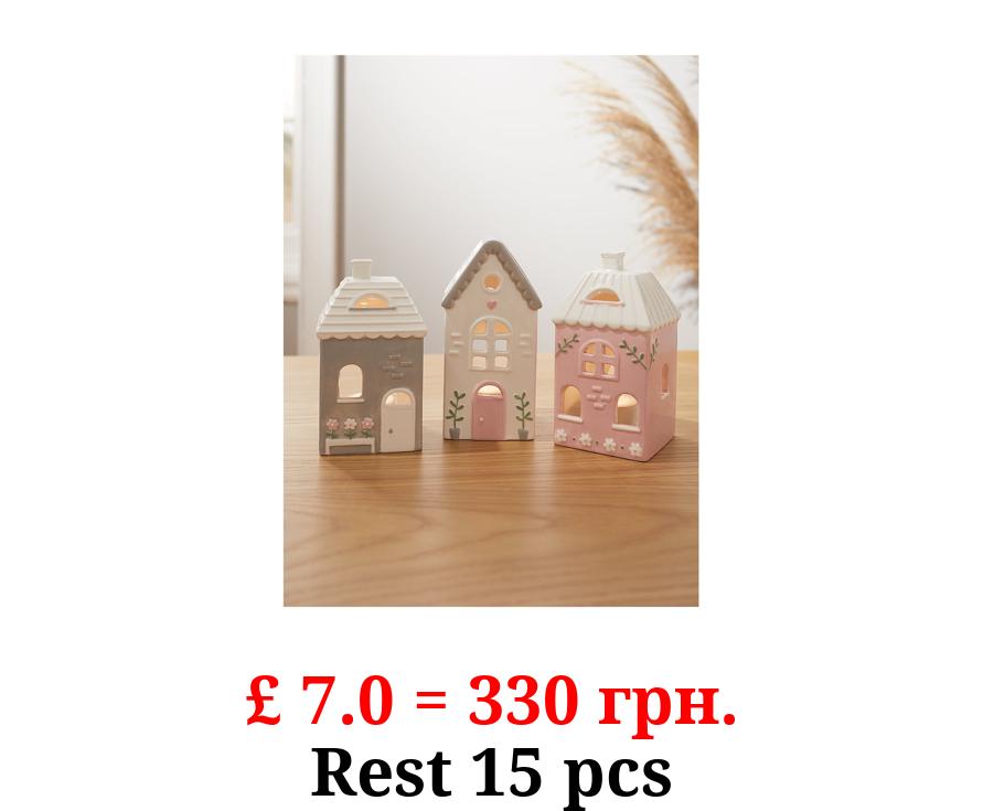 Cottage Tealight Holder - Set of 3