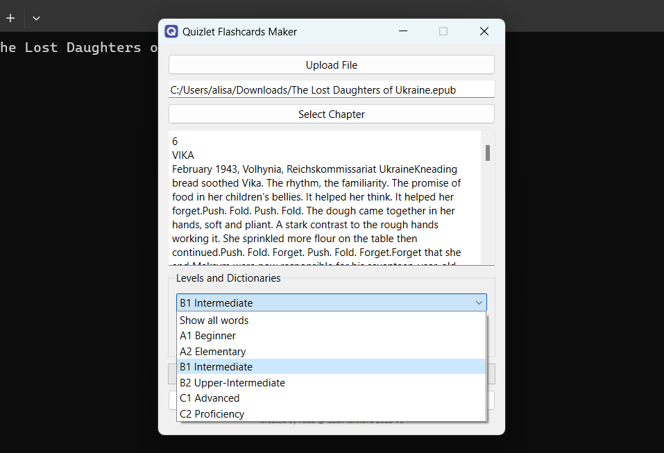 Quizlet Flashcards Maker v1 – Telegraph
