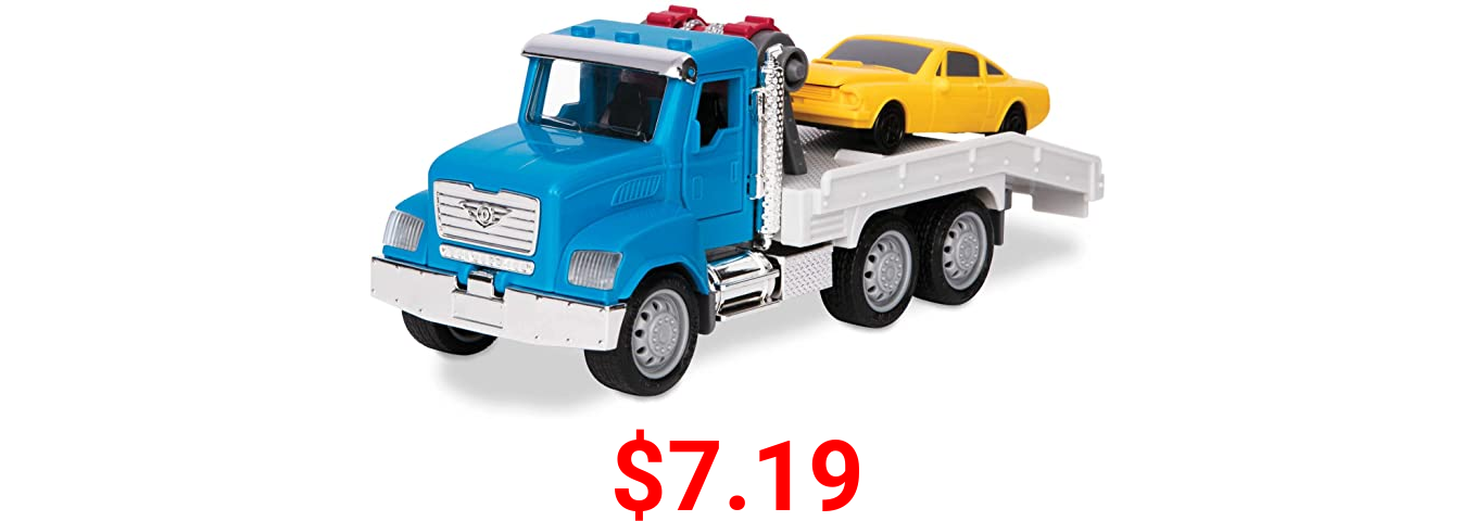 DRIVEN by Battat – Micro Tow Truck – Toy Tow Truck with Toy Car for Kids Aged 4 Years and Up (2pc)