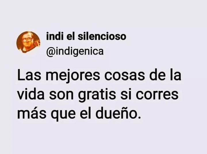 Las mejores cosas de la vida son gratis