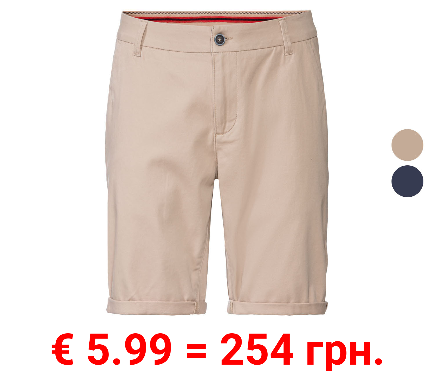 LIVERGY® Herren Shorts, mit Umschlag