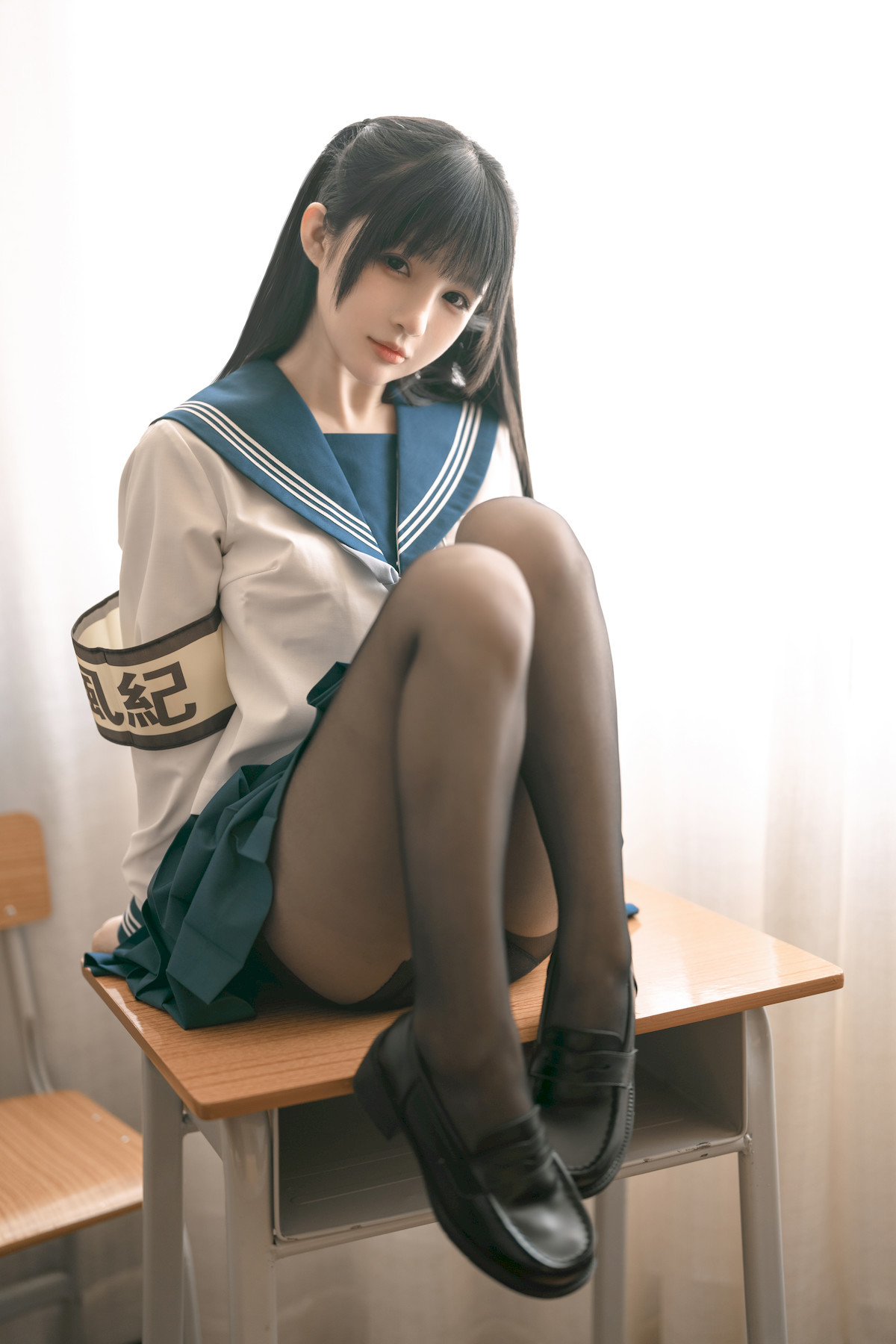 桜井宁宁 Cosplay 风纪委员 8