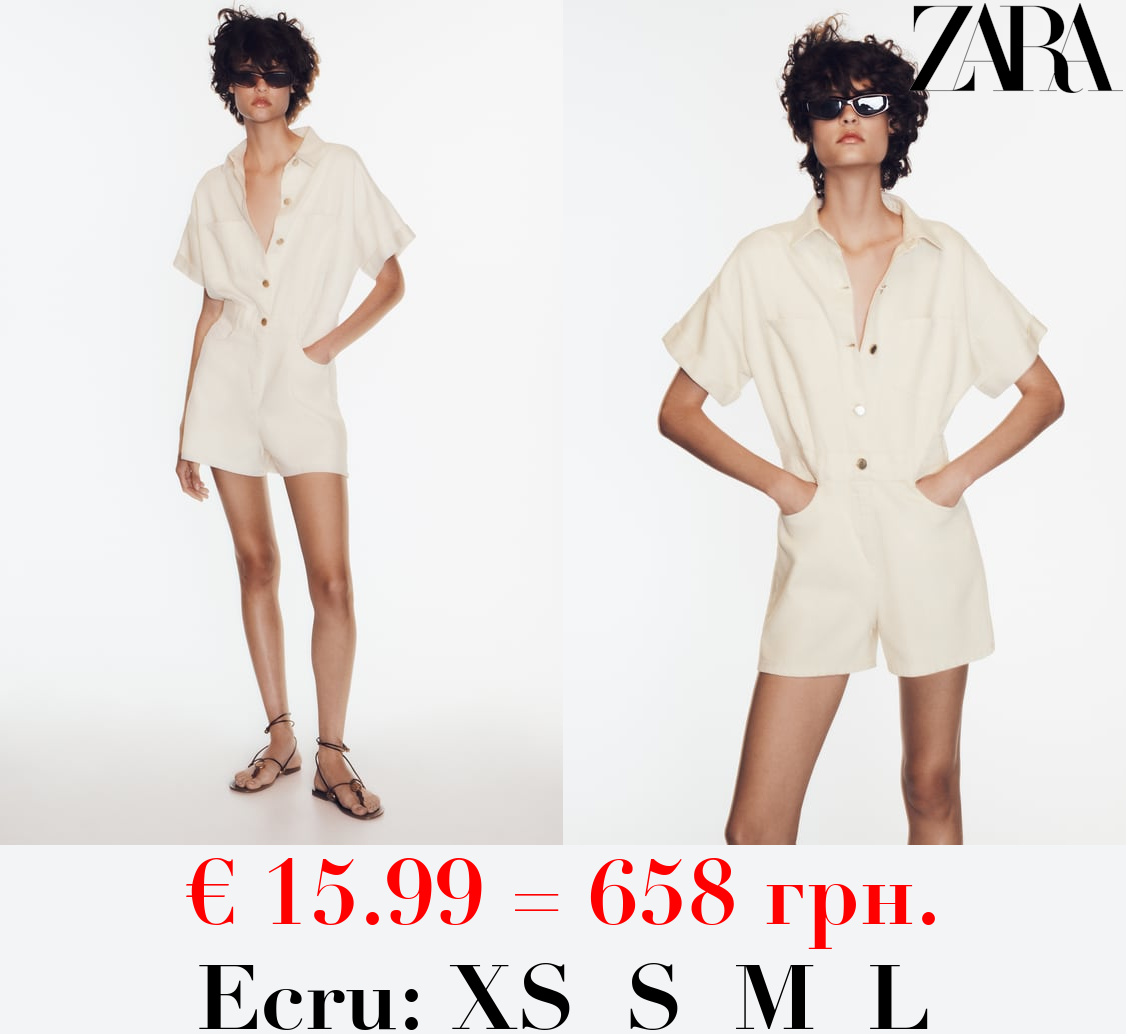 Z1975 DENIM PLAYSUIT