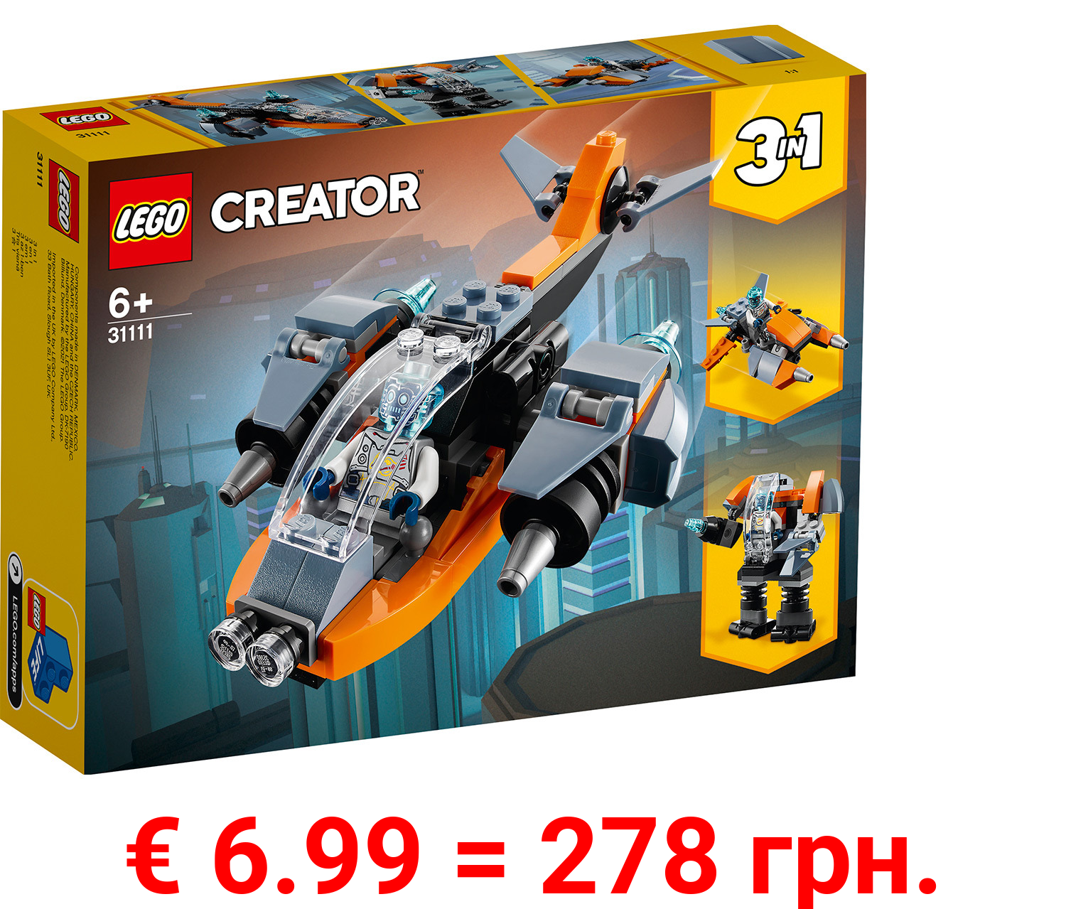 LEGO® Creator 31111 »Cyber-Drohne«