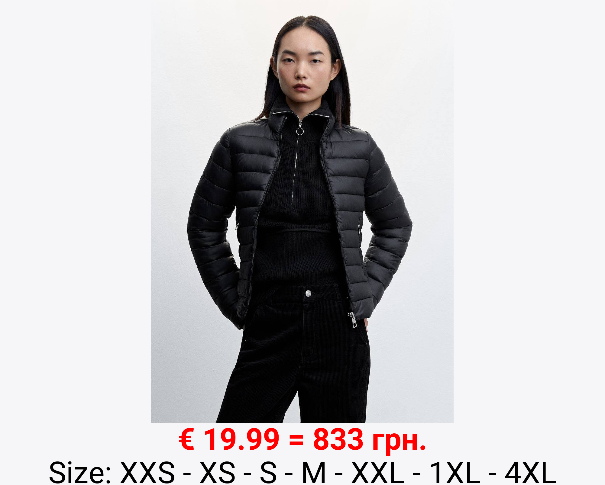 Anorak acolchado bolsillos