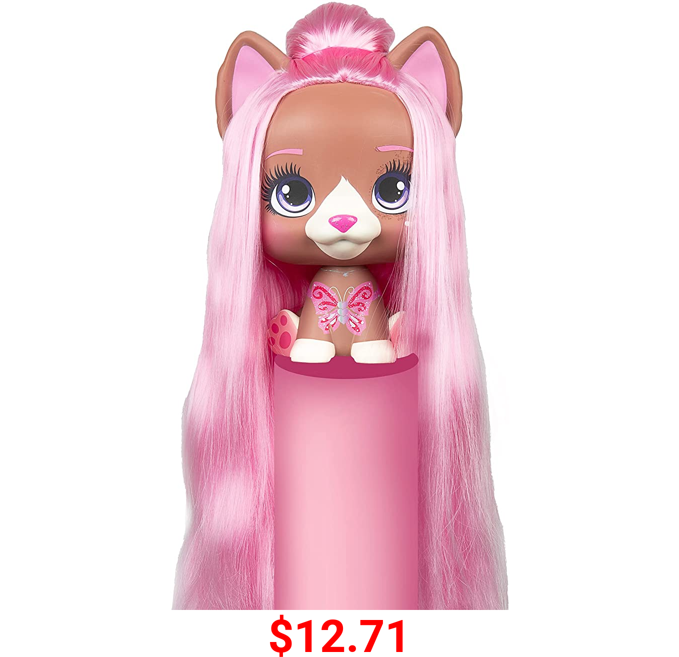 IMC Toys VIP Pets Color Boost - Mega VIP Pet Nyla | Styling Head, 30+ Accessories, Kids Age 3+, Multi
