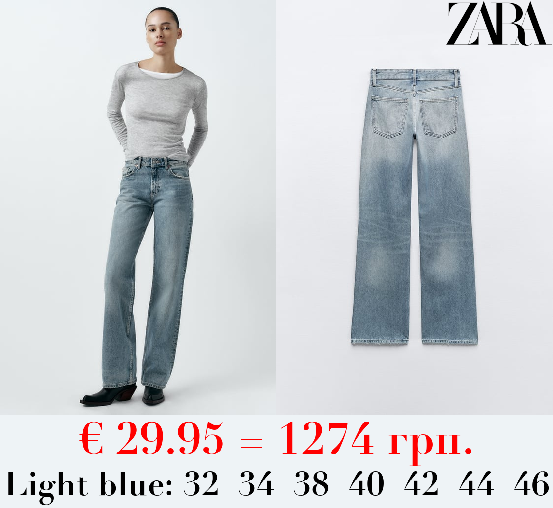 TRF WIDE-LEG MID-RISE FULL LENGTH JEANS