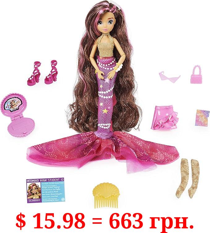 MERMAID HIGH, Searra Deluxe Mermaid Doll & Accessories with Removable Tail, Doll Clothes and Fashion Accessories, Kids Toys for Girls Ages 4 and up