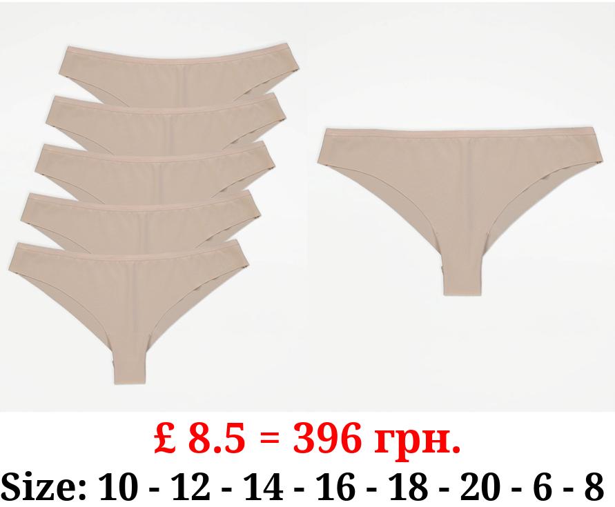 Nude No VPL Brazilian Knickers 3 Pack