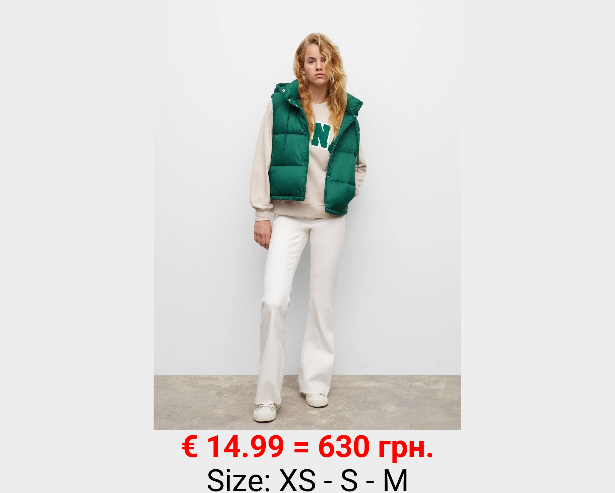 Chaleco acolchado capucha