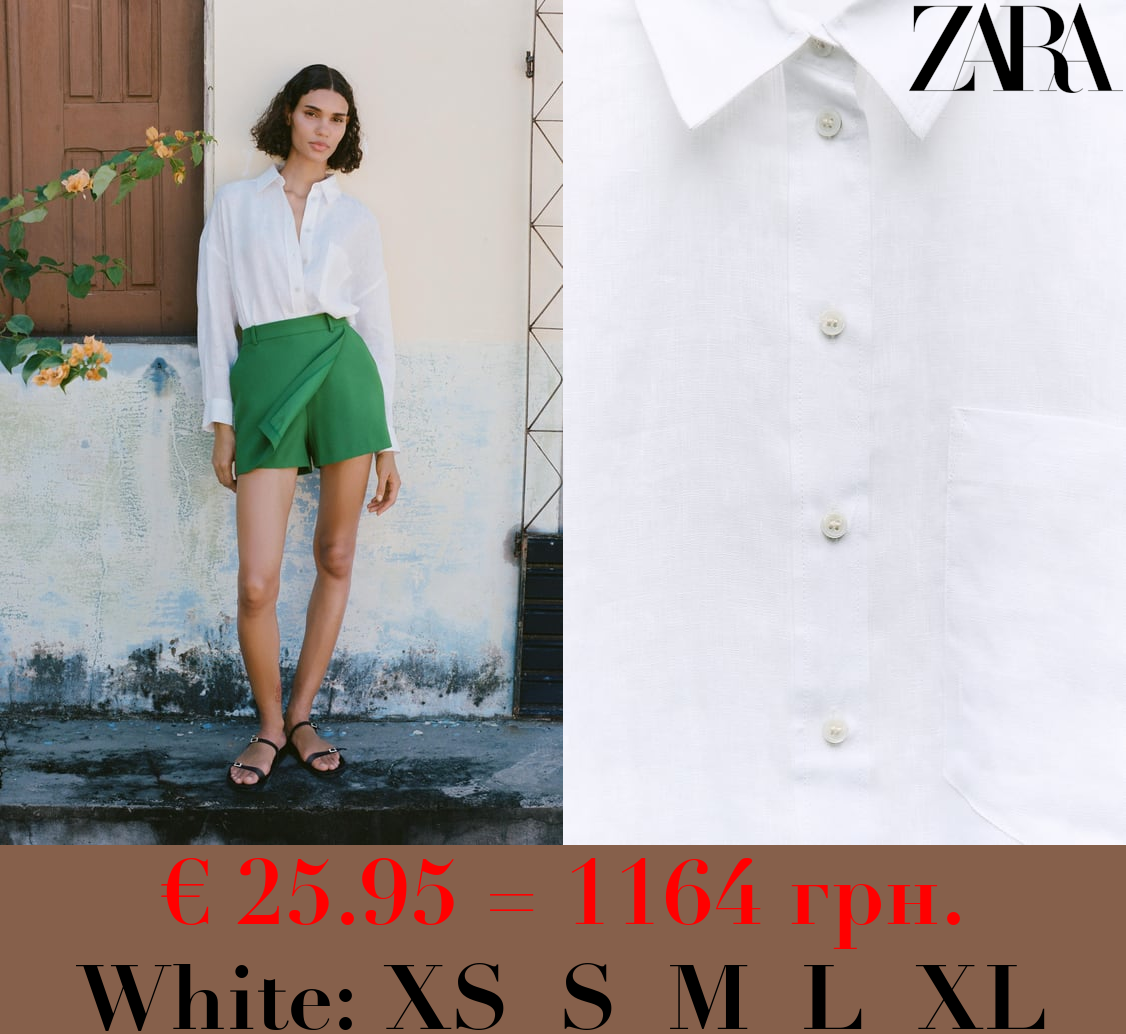 100% LINEN BASIC SHIRT