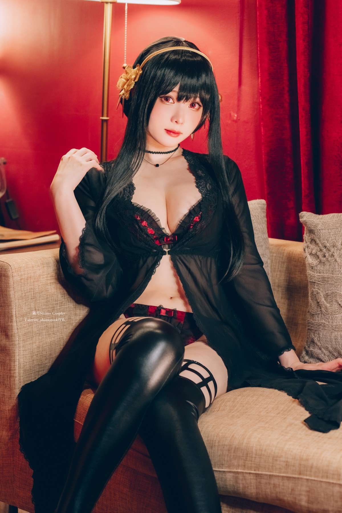 霜月shimo Cosplay 約兒黑禮服＋內衣睡裙 22
