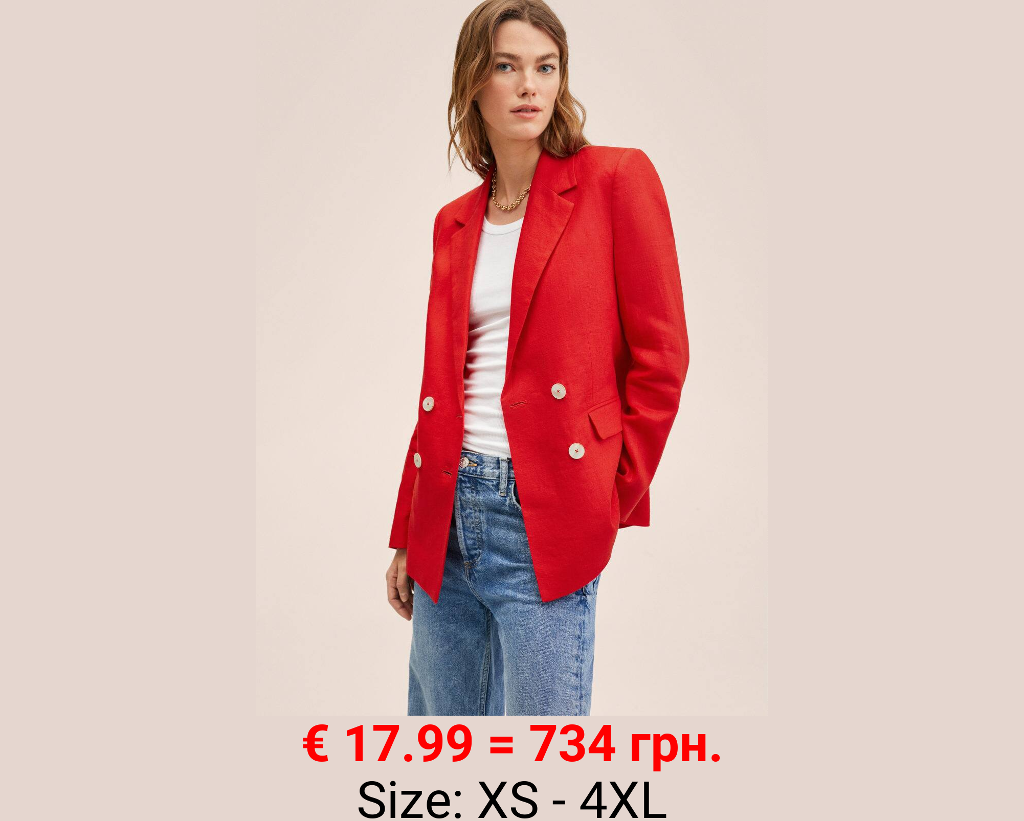 Americana traje 100% lino