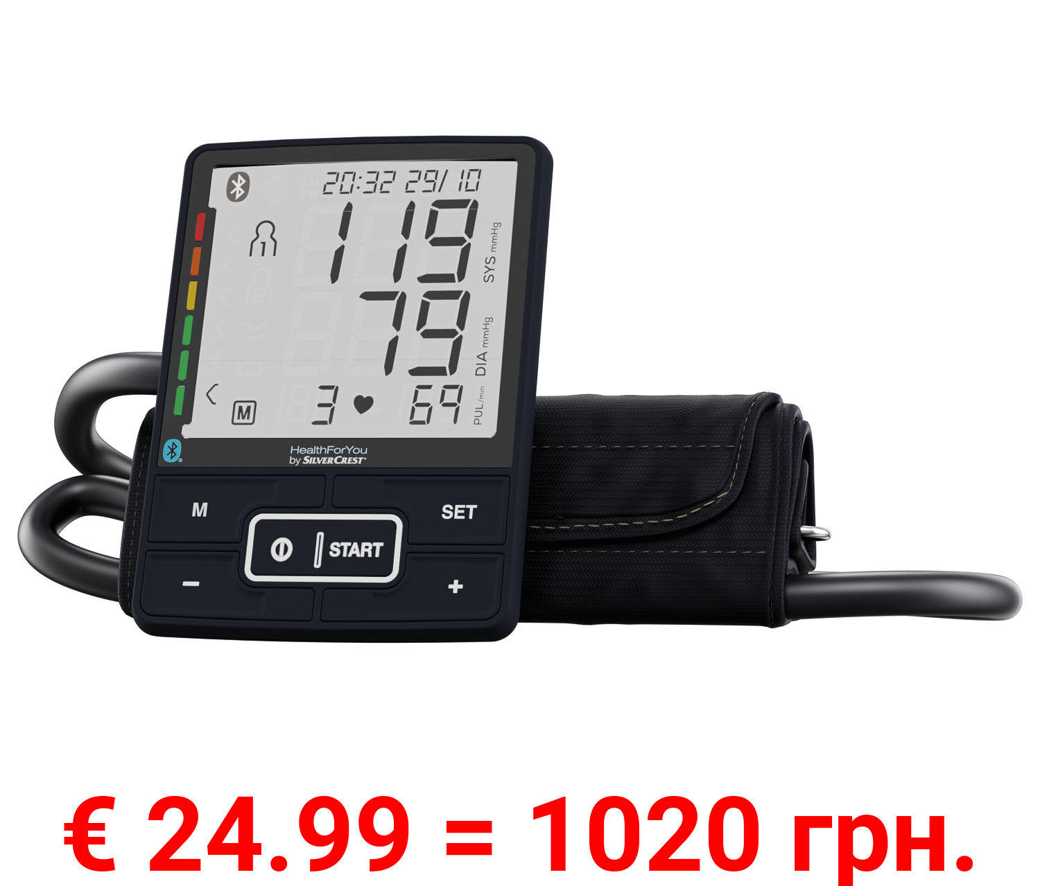 SILVERCREST® PERSONAL CARE Blutdruckmessgerät »SBM 69«, mit