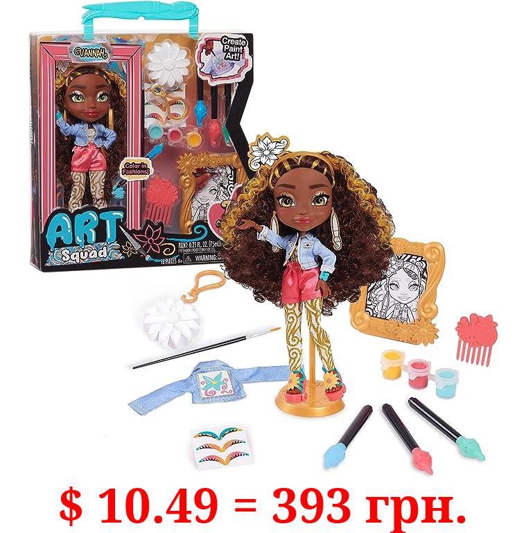 Art Squad Vannah 10-inch Doll & Accessories with DIY Craft Painting Project, Kids Toys for Ages 3 Up by Just Play