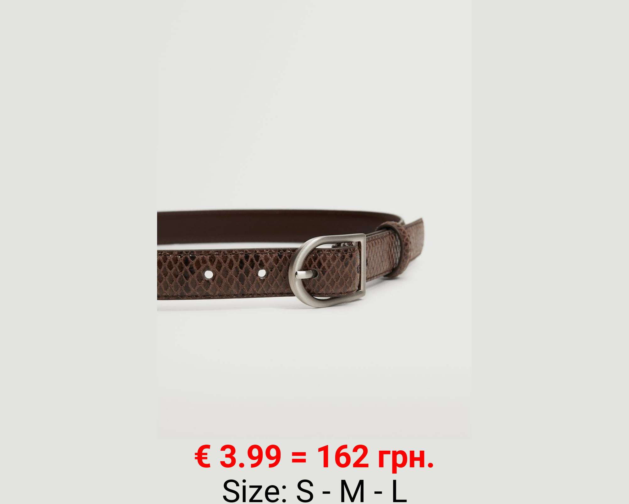 Cinturón hebilla metálica