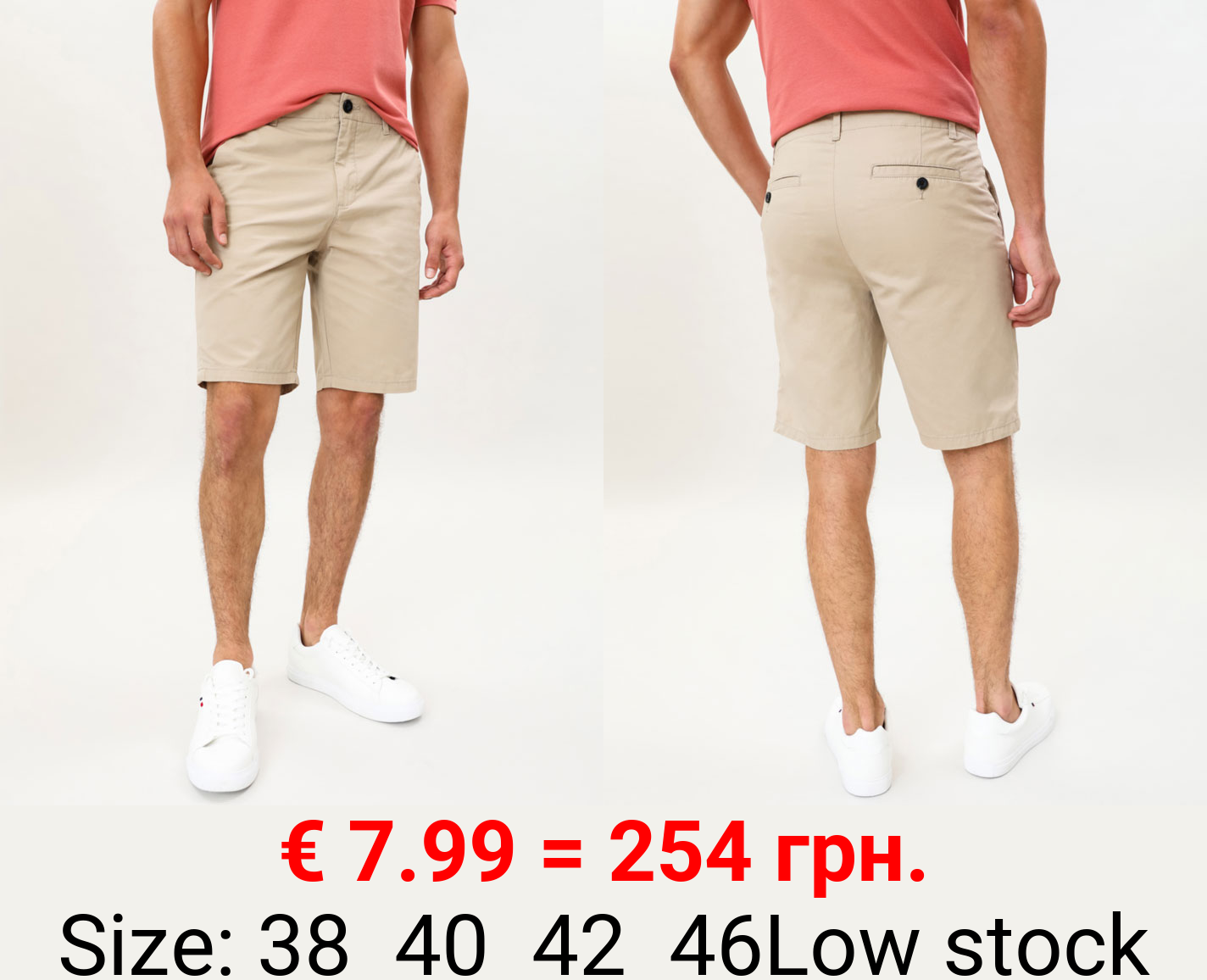 Basic Bermuda chino shorts