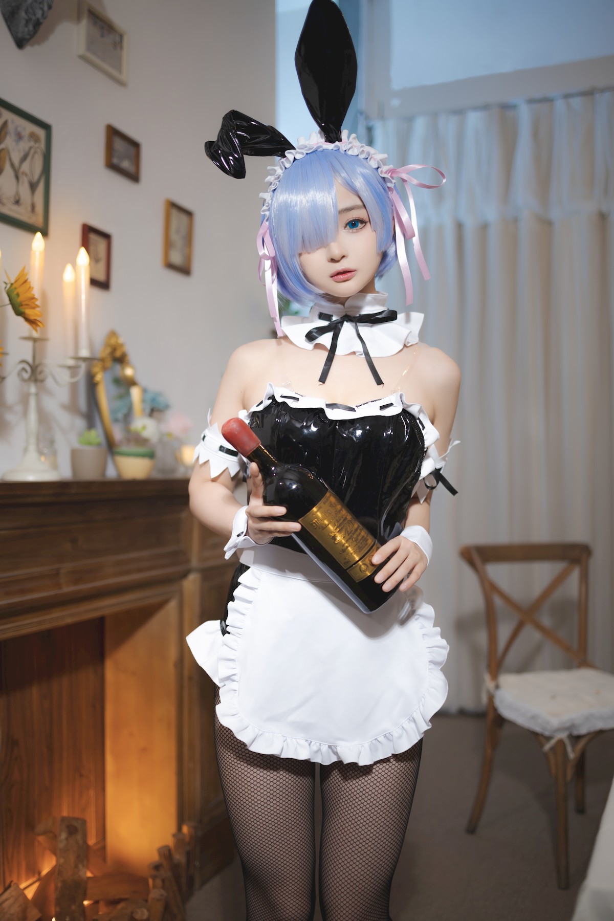 转载 Cosplay 蕾姆兔女郎 30