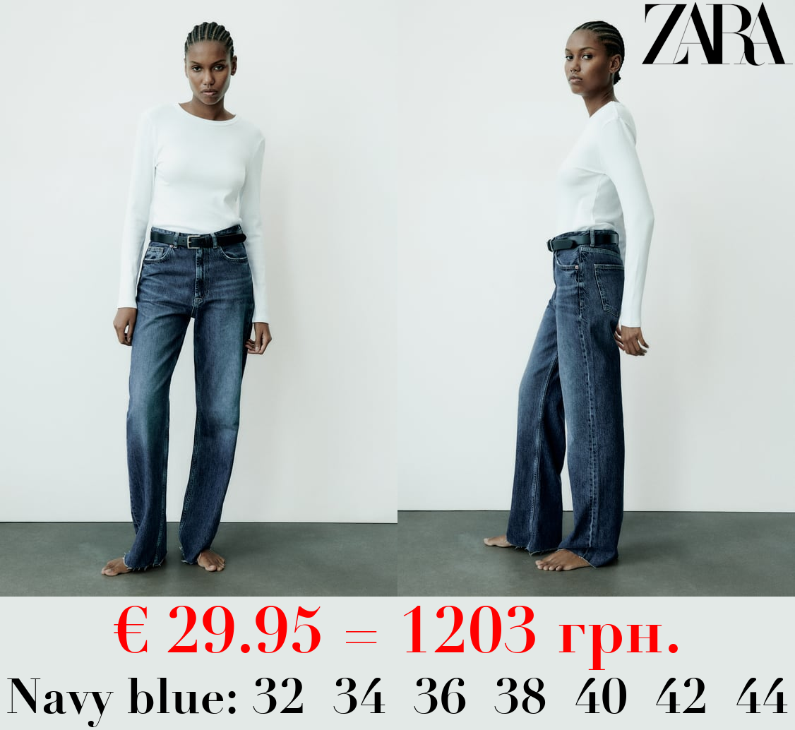 TRF HIGH-RISE WIDE-LEG JEANS