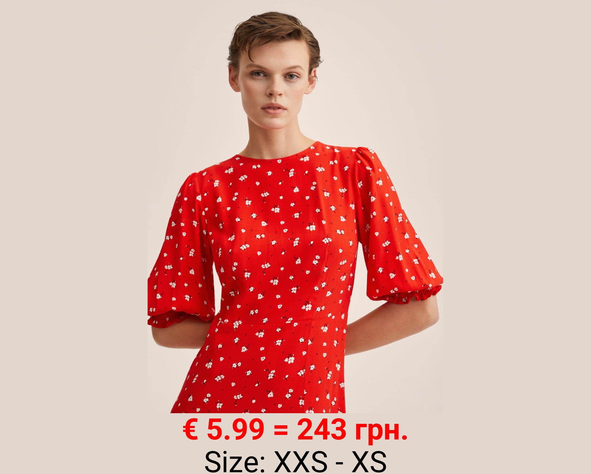 Vestido estampado flores