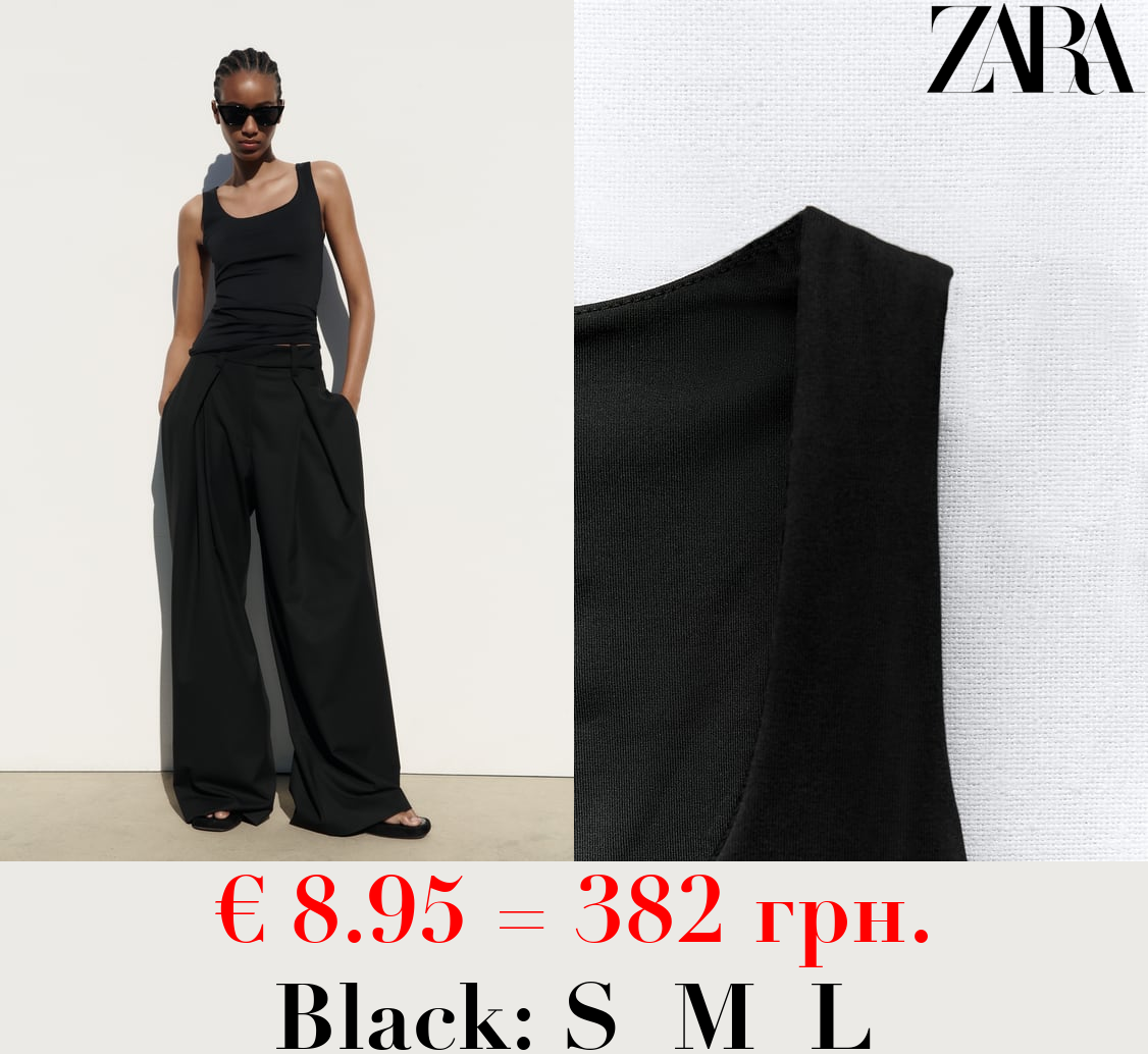POLYAMIDE TOP WITH WIDE STRAPS