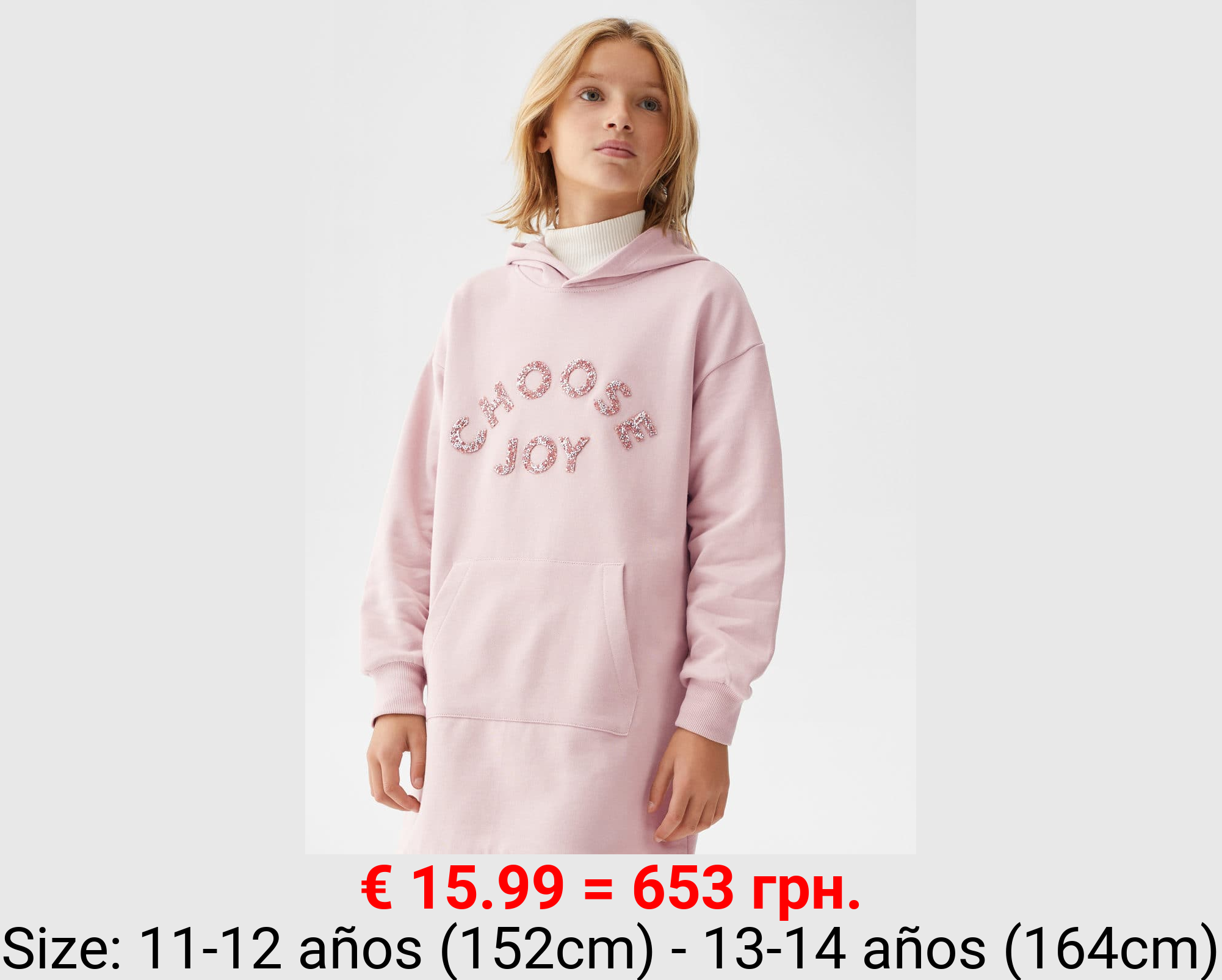 Vestido sudadera capucha