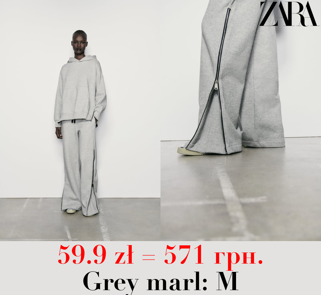 PLUSH TROUSERS WITH ZIPS