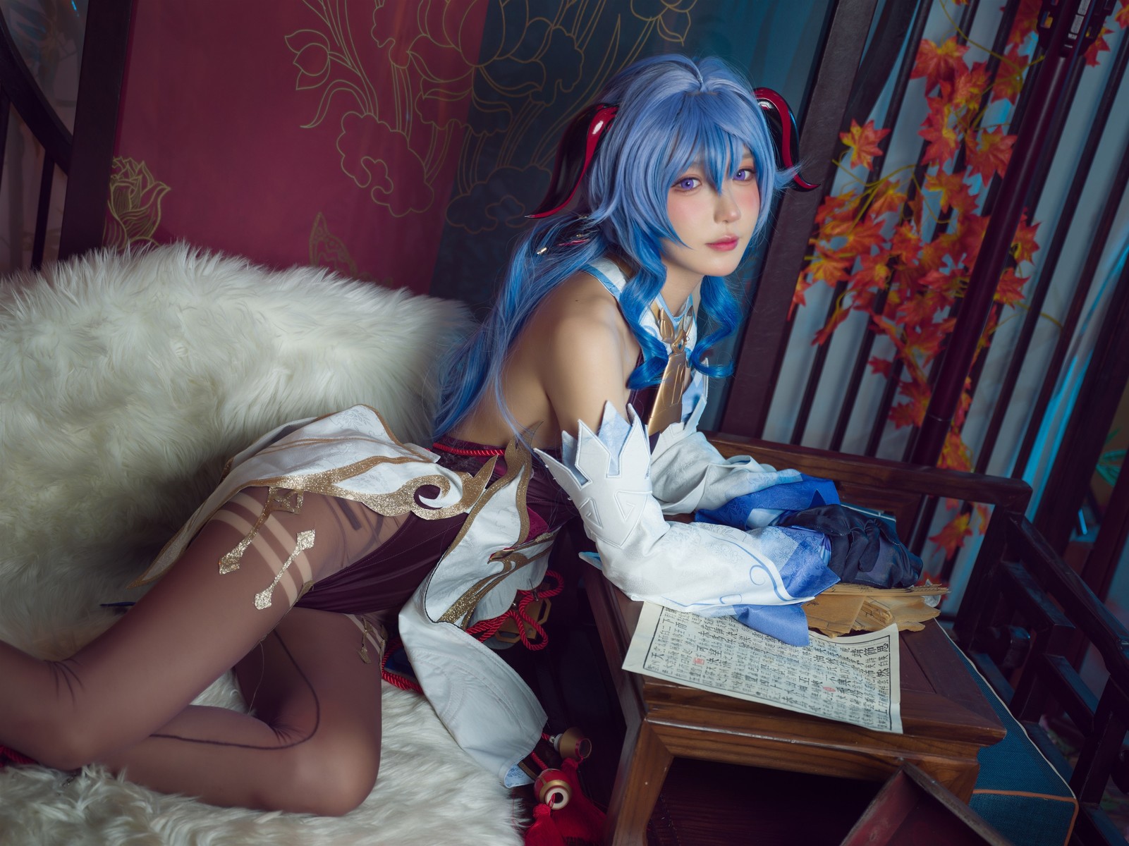 阿包也是兔娘 Cosplay 舰长 原神甘雨 7