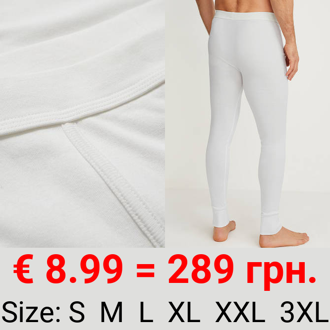 Multipack 2er - Lange Unterhose - Feinripp - Bio-Baumwolle