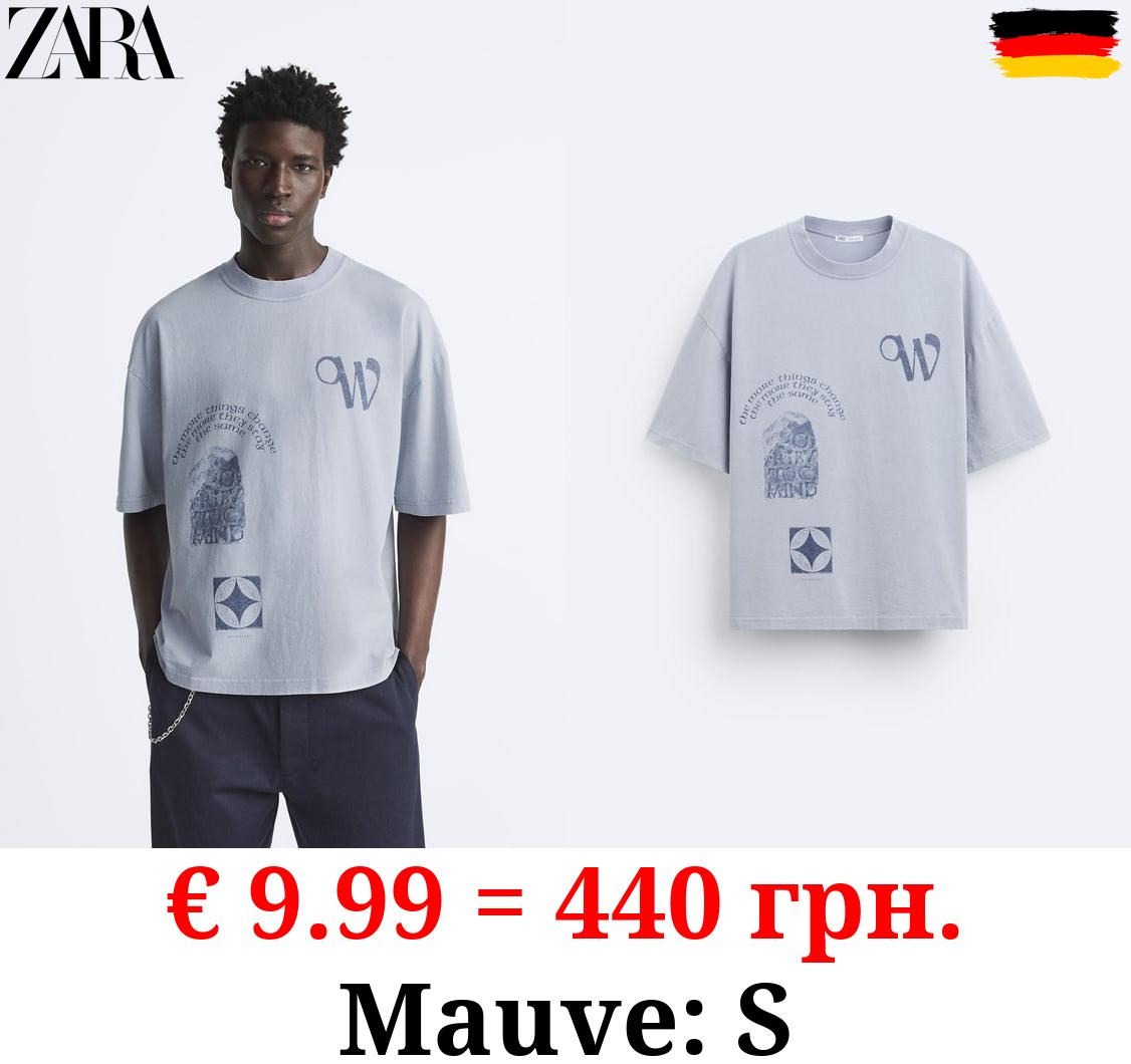 T-SHIRT WITH PRINTED GRAPHICS