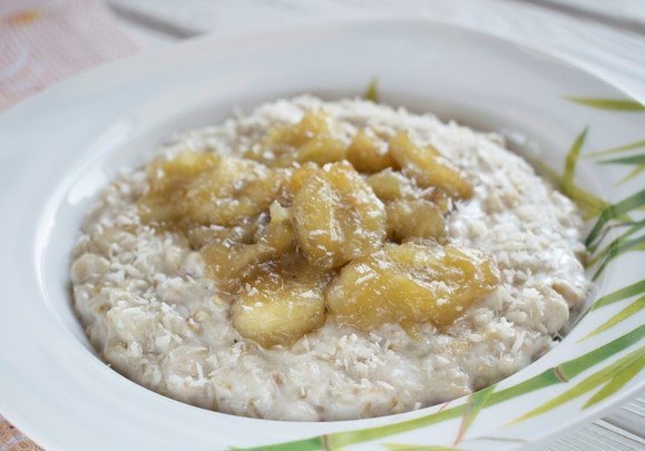 Как варить геркулесовую кашу на молоке с бананами